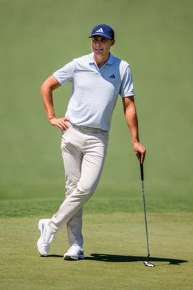 260409 Ludvig Aberg of Sweden during the first round of the 2026 Masters Golf Tournament on April 9, 2026 in Augusta Photo Petter Arvidson BILDBYRAN kod PA PA1193 golf masters bbeng the masters augusta sverige  Copyright: PETTERxARVIDSON BB260409PA166