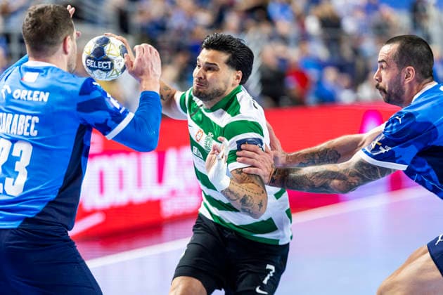 EHF Champions League - Orlen Wisla Plock v Sporting CP Natan Antonio Suarez Diaz during the match EHF Champions League Men match between Orlen Wisla Plock and Sporting CP in Plock, Poland on April 9, 2026 Plock Poland  Copyright: xAndrzejxIwanczukx originalFilename:iwanczuk-ehfchamp260409_npivH.jpg