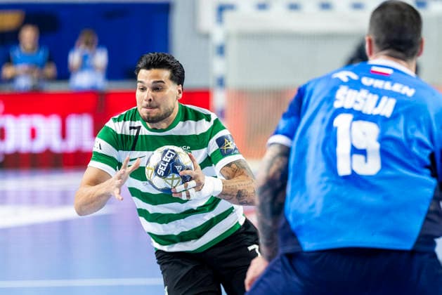EHF Champions League - Orlen Wisla Plock v Sporting CP Natan Antonio Suarez Diaz during the match EHF Champions League Men match between Orlen Wisla Plock and Sporting CP in Plock, Poland on April 9, 2026 Plock Poland  Copyright: xAndrzejxIwanczukx originalFilename:iwanczuk-ehfchamp260409_npWjJ.jpg