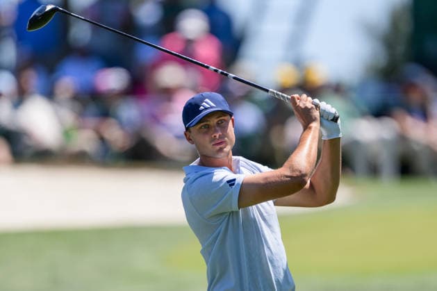 260409 Ludvig Aberg of Sweden during the first round of the 2026 Masters Golf Tournament on April 9, 2026 in Augusta Photo Petter Arvidson BILDBYRAN kod PA PA1193 golf masters bbeng the masters augusta sverige  Copyright: PETTERxARVIDSON BB260409PA170