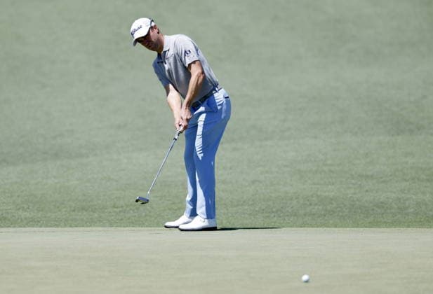 Golf 2026 Masters Tournament - Round 1 Justin Thomas of the USA putts on hole 2 during Round 1 of the 2026 Masters tournament in August, Georgia, USA, 09 April 2026. Augusta United States  Copyright: xERIKxS.xLESSERx