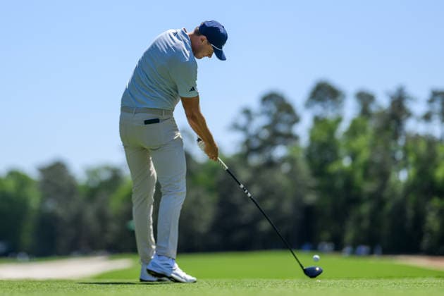 260409 Ludvig Aberg of Sweden during the first round of the 2026 Masters Golf Tournament on April 9, 2026 in Augusta Photo Petter Arvidson BILDBYRAN kod PA PA1193 golf masters bbeng the masters augusta sverige  Copyright: PETTERxARVIDSON BB260409PA179