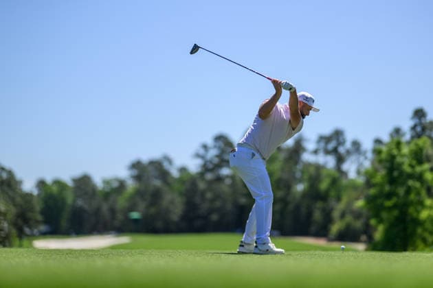 260409 Jon Rahm of Spain during the first round of the 2026 Masters Golf Tournament on April 9, 2026 in Augusta Photo Petter Arvidson BILDBYRAN kod PA PA1193 golf masters bbeng the masters augusta  Copyright: PETTERxARVIDSON BB260409PA180