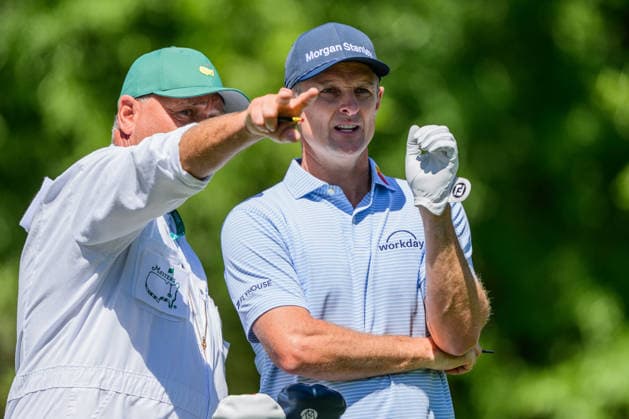 260409 Justin Rose of England during the first round of the 2026 Masters Golf Tournament on April 9, 2026 in Augusta Photo Petter Arvidson BILDBYRAN kod PA PA1193 golf masters bbeng the masters augusta  Copyright: PETTERxARVIDSON BB260409PA181