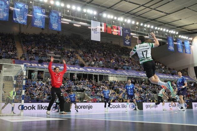 PLOCK 09.04.2026 MECZ PLAY OFF LIGA MISTRZOW PILKA RECZNA SEZON 2025 2026 MENS HANDBALL EHF CHAMPIONS LEAGUE ORLEN WISLA PLOCK - SPORTING CP. NZ ORRI FREYR OIRKELSSON TORBJORN BERGERUD FOT. MARCIN BRYJA 400MM.PL NEWSPIX.PL --- newspix.pl 