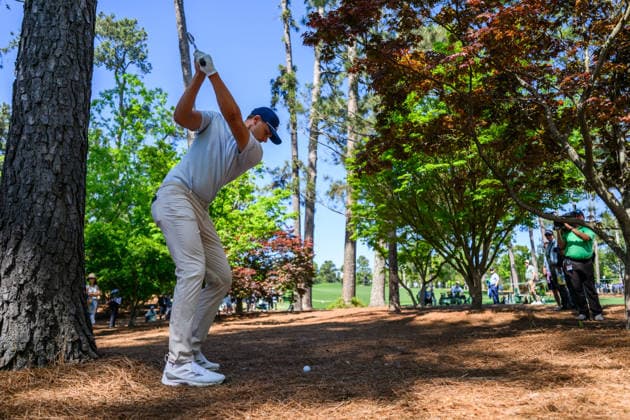 260409 Ludvig Aberg of Sweden during the first round of the 2026 Masters Golf Tournament on April 9, 2026 in Augusta Photo Petter Arvidson BILDBYRAN kod PA PA1193 golf masters bbeng the masters augusta sverige  Copyright: PETTERxARVIDSON BB260409PA197