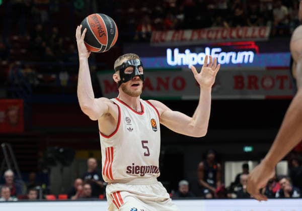 Foto IPP Roberto Bregani Milano 9 04 2026 Pallacanestro, Turkish Airlines EuroLeague 2025 2026, EA7 Emporio Armani MIlano vs Bayern Monaco. Nella foto Niels Giffey del Bayern Monaco. Italy Photo Press World Copyright. italy ITALY  Copyright: xR4924_italyphotopressx