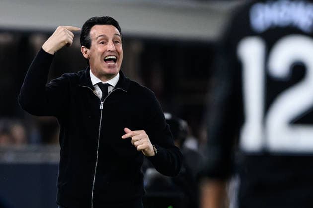 Unai Emery head coach of Aston Villa FC reacts during the UEFA Europa League 2025 2026 football match between Bologna FC 1909 and Aston Villa FC at Renato Dall Ara Stadium in Bologna (Italy), April 9, 2026. andreaxstaccioli