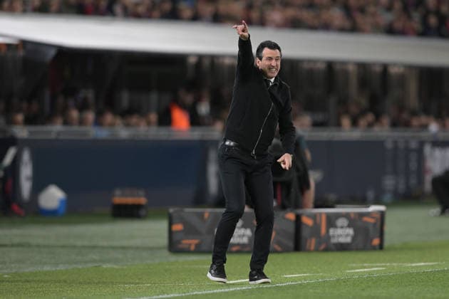 RECORD DATE NOT STATED 9th April 2026; Stadio Renato Dall Ara, Bologna, Italy, UEFA Europa League Football, Bologna versus Aston Villa; Unai Emery head coach of Aston Villa FC AllShotxLive