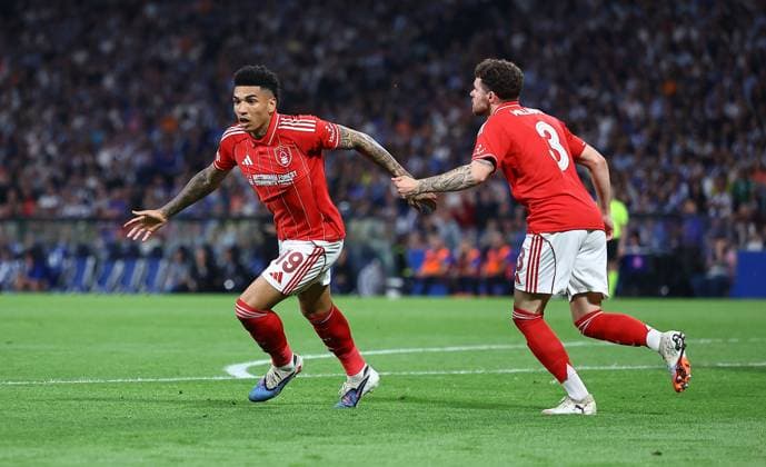 Igor Jesus of Nottingham Forest celebrates disallowed goal Porto v Nottingham Forest, UEFA Europa League, Quarter Final, First Leg, Football, Estadio do Dragao, Porto, Portugal - 09 Apr 2026Porto Estádio do Dragão Portugal EDITORIAL USE ONLY No use with unauthorised audio, video, data, fixture lists, club league logos or live services. Online in-match use limited to 120 images, no video emulation. No use in betting, games or single club league player publications. Copyright: xMichaelxZemanek Shutterstockx 16811864aa