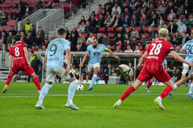 UEFA Europa League SC Freiburg v RC Celta Vigo, 09 04 2026 Borja Iglesias RC Celta Vigo, 7 with a shot on goal UEFA Europa League SC Freiburg v RC Celta Vigo, Europa Park Stadium, 09 04 2026 Copyright: xBEAUTIFULxSPORTS Boscox