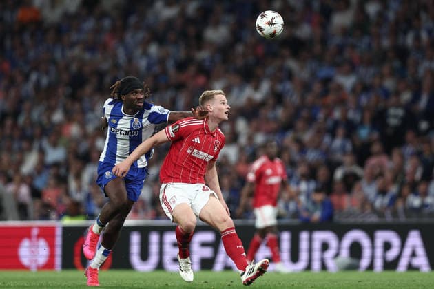 Porto, 09 04 2026 FC Porto hosted Nottingham Forest tonight in the first leg of the 2025 26 UEFA Europa League quarter-finals. Terem Moffi (Miguel Pereira) NI211803MIGUELPEREIRA6981 Porto Portugal Copyright: xMiguelxPereirax