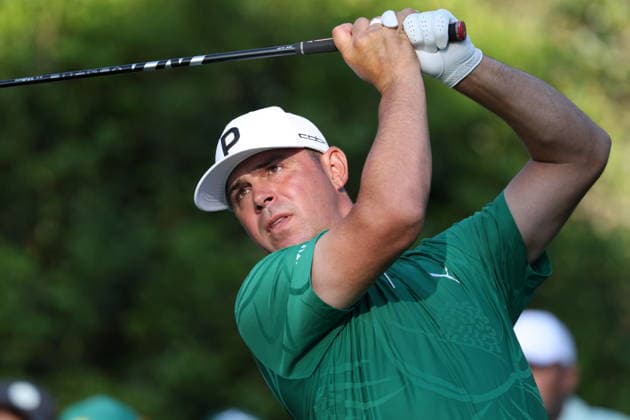 Golf 2026 Masters Tournament - Round 1 Gary Woodland of the US tees on the 15th hole during Round 1 of the 2026 Masters tournament in August, Georgia, USA, 09 April 2026. Augusta United States  Copyright: xCHRISxTORRESx