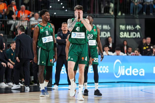 April 9, 2026, Valencia, Valencia, Spain: Juancho Hernangomez of Panathinaikos Aktor Athens gestures during the Turkish Airlines EuroLeague Regular Season Round 37 match between Valencia Basket and Panathinaikos Aktor Athens at Roig Arena on April 09, 2026, in Valencia, Spain. Valencia Spain - ZUMAa181 20260409_zaa_a181_370 Copyright: xIrinaxR.xHipolitox