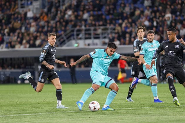 April 9, 2026, Bologna, Bologna, Italia: Santiago Castro of FC Bologna During the 2025 26 Europa League football match between Bologna and Aston Villa on April 9, 2026, at the Renato Dall Ara Stadium in Bologna..Photo: Bologna Vs Aston Villa  - ZUMAs236 20260409_aap_s236_085 Copyright: xFabioxSassox