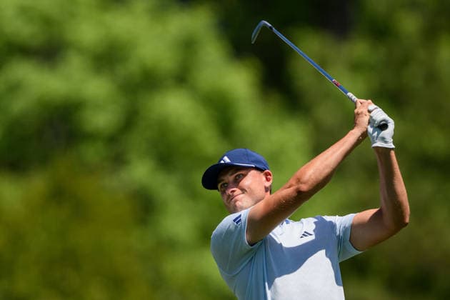 260409 Ludvig Aberg of Sweden during the first round of the 2026 Masters Golf Tournament on April 9, 2026 in Augusta Photo Petter Arvidson BILDBYRAN kod PA PA1193 golf masters bbeng the masters augusta  Copyright: PETTERxARVIDSON BB260409PA312