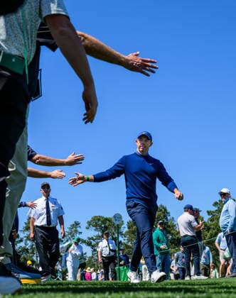 260409 Rory McIlroy of Northern Ireland during the first round of the 2026 Masters Golf Tournament on April 9, 2026 in Augusta Photo Petter Arvidson BILDBYRAN kod PA PA1193 golf masters bbeng the masters augusta  Copyright: PETTERxARVIDSON BB260409PA316