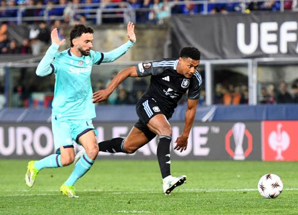 Bologna v Aston Villa, UEFA Europa League, Quarter Final, Football, Renato dall Ara, Bologna, ITA - 09 Apr 2026 Ollie Watkins of Aston Villa Bologna Renato dall Ara Bologna ITA, UK NEWSPAPERS OUT Copyright: xMarkxEnfieldx