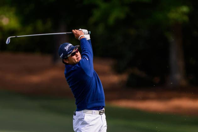260409 Hideki Matsuyama of Japan during the first round of the 2026 Masters Golf Tournament on April 9, 2026 in Augusta Photo Petter Arvidson BILDBYRAN kod PA PA1193 golf masters bbeng the masters augusta  Copyright: PETTERxARVIDSON BB260409PA350