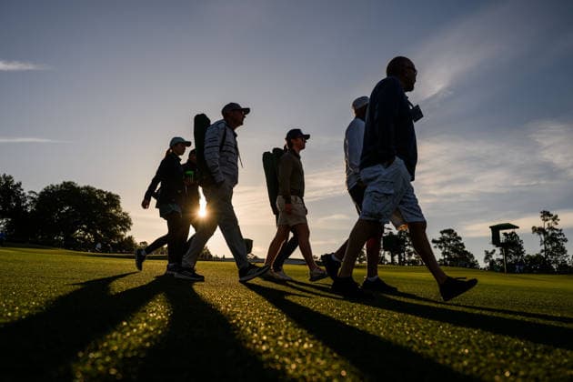 260409 Patrons during the first round of the 2026 Masters Golf Tournament on April 9, 2026 in Augusta Photo Petter Arvidson BILDBYRAN kod PA PA1193 golf masters bbeng the masters augusta publik  Copyright: PETTERxARVIDSON BB260409PA354
