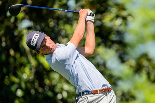260409 Mason Howell of the United States during the first round of the 2026 Masters Golf Tournament on April 9, 2026 in Augusta Photo Petter Arvidson BILDBYRAN kod PA PA1193 golf masters bbeng the masters augusta  Copyright: PETTERxARVIDSON BB260409PA357