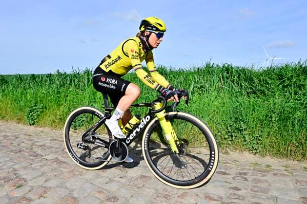 Paris - Roubaix Hauts-de-France 2026 Cycling Race Media Activities 10 04 2026 ROUBAIX, FRANCE - APRIL 10 : Ferrand-Prevot Pauline (FRA) of Team Visma Lease a Bike riding during a training and reconnaissance session ahead of the 123rd edition of Paris - Roubaix Hauts-de-France an UCI World Tour 1.UWT one day cycling road race for Men Elite of 258 km with start in Compiegne and finish in Roubaix on April 10, 2026 in Roubaix, France, 10 04 2026 ( Motordriver Guy de Vuyst - Roubaix France  Copyright: xJanxDexMeuleneirx