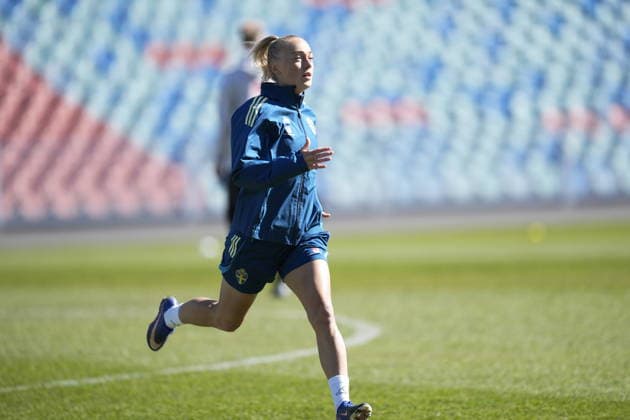 GÖTEBORG, SVERIGE 20260410 Hanna Bennison när damlandslaget i fotboll tränar pa Ullevi i samband med samlingen i Göteborg inför VM-kval. GÖTEBORG SVERIGE x9200x *** GÖTEBORG, SWEDEN 20260410 Hanna Bennison as the womens national soccer team trains at Ullevi in connection with the gathering in Gothenburg for the World Cup qualifiers GÖTEBORG SWEDEN x9200x  Copyright: xBjörnxLarssonxRosvall TTx TRÄNING DAMLANDSLAGET FOTBOLL