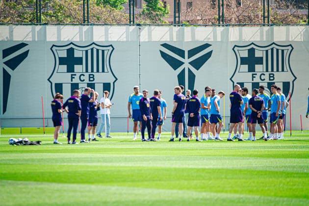Football, Spain, FC Barcelona, Training
