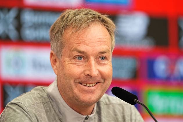 10.04.2026, xydrx, Fußball, Pressekonferenz Bayer 04 Leverkusen mit Cheftrainer Kasper Hjulmand vor dem Bundesliga Auswärtsspiel gegen Borussia Dortmund, Saison 2025 2026 DFB regulations prohibit any use of photographs as image sequences and or quasi-video. *** 10 04 2026, xydrx, Football, Press conference Bayer 04 Leverkusen with head coach Kasper Hjulmand before the Bundesliga away match against Borussia Dortmund, season 2025 2026 DFB regulations prohibit any use of photographs as image sequences and or quasi video Copyright: HMBxMedia YannisxDreimann