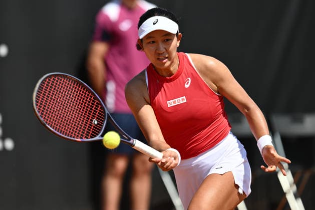 Moyuka Uchijima of Japan against Elisabetta Cocciaretto of Italy during the Billie Jean King Cup by Gainbridge Qualifiers 2026, match between Italy and Japan at ASD Colle degli Dei on April 10, 2026 in Velletri, Italy.  Copyright: xDomenicoxCippitelli IPAxSportx xipa-agency.netx xx IPA_73861826 IPA_Agency_IPA73861826
