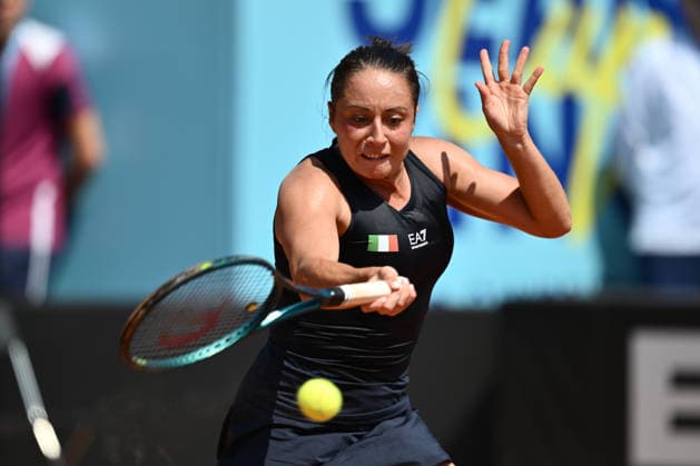 Elisabetta Cocciaretto of Italy against Moyuka Uchijima of Japan during the Billie Jean King Cup by Gainbridge Qualifiers 2026, match between Italy and Japan at ASD Colle degli Dei on April 10, 2026 in Velletri, Italy.  Copyright: xDomenicoxCippitelli IPAxSportx xipa-agency.netx xx IPA_73861847 IPA_Agency_IPA73861847