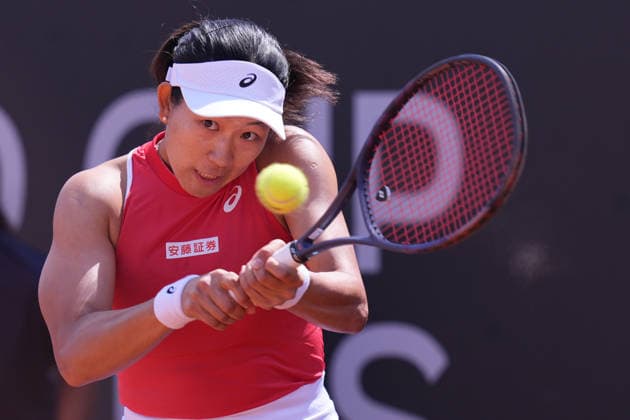 Moyuka Uchijima (JPN) during the Billy Jean King Cup tennis match between Elisabetta Cocciaretto (ITA) vs Moyuka Uchijima (JPN) at the Velletri™s stadium, Italy - Friday April 10, 2026 - Tennis ( Photo by Alfredo Falcone LaPresse )  Copyright: xAlfredoxFalcone LaPressex