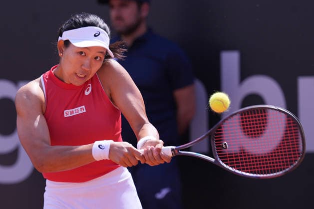 Moyuka Uchijima (JPN) during the Billy Jean King Cup tennis match between Elisabetta Cocciaretto (ITA) vs Moyuka Uchijima (JPN) at the Velletri™s stadium, Italy - Friday April 10, 2026 - Tennis ( Photo by Alfredo Falcone LaPresse )  Copyright: xAlfredoxFalcone LaPressex