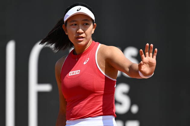 TENNIS - Internazionali di Tennis - BJK Cup Qualifiers - Italy vs Japan Moyuka Uchijima of Japan against Elisabetta Cocciaretto of Italy during the Billie Jean King Cup by Gainbridge Qualifiers 2026, match between Italy and Japan at ASD Colle degli Dei on April 10, 2026 in Velletri, Italy. Velletri Italy  Copyright: xIPAxSport ABACAx
