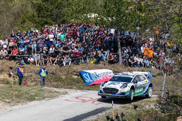 Joshua McErlean (IRL) and Eoin Treacy (IRL) on a Ford Puma Rally1 driving for M Ford World Rally Team during 4th round of FIA WRC, Motorsport Rallye, WM Croatia Rally in Rijeka , Croatia, on April 10, 2026  Copyright: xFedericoxManoni IPAxSportx xipa-agency.netx xx IPA_73862126 IPA_Agency_IPA73862126