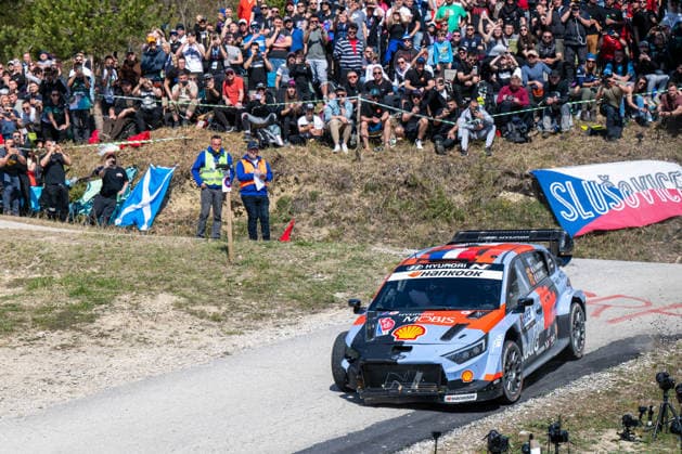 MOTORI - Rally - WRC, Motorsport Rallye, WM Croatia Rally Adrien Fourmaux (FRA) and Alexandre Coria (FRA) on a Hyundai i20 N Rally1 driving for Hyundai Shell Mobis World Rally Team during 4th round of FIA WRC: Croatia Rally in Rijeka , Croatia, on April 10, 2026 Croatia Croatia  Copyright: xIPAxSport ABACAx