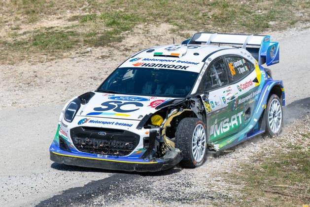 Jon Armstrong (IRL) and Shane Byrne (IRL) on a Ford Puma Rally1 driving for M Ford World Rally Team during 4th round of FIA WRC, Motorsport Rallye, WM Croatia Rally in Rijeka , Croatia, on April 10, 2026  Copyright: xFedericoxManoni IPAxSportx xipa-agency.netx xx IPA_73862124 IPA_Agency_IPA73862124