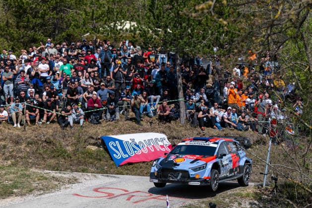 Hayden Paddon (NZL) and John Kennard (NZL) on a Hyundai i20 N Rally1 driving for Hyundai Shell Mobis World Rally Team during 4th round of FIA WRC, Motorsport Rallye, WM Croatia Rally in Rijeka , Croatia, on April 10, 2026  Copyright: xFedericoxManoni IPAxSportx xipa-agency.netx xx IPA_73862129 IPA_Agency_IPA73862129