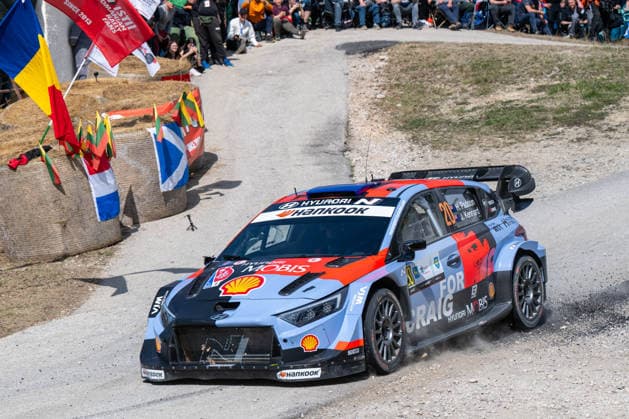 MOTORI - Rally - WRC, Motorsport Rallye, WM Croatia Rally Hayden Paddon (NZL) and John Kennard (NZL) on a Hyundai i20 N Rally1 driving for Hyundai Shell Mobis World Rally Team during 4th round of FIA WRC: Croatia Rally in Rijeka , Croatia, on April 10, 2026 Croatia Croatia  Copyright: xIPAxSport ABACAx