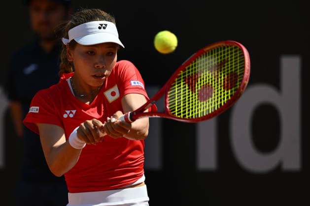 Himeno Saktsume of Japan against Jasmine Paolini of Italy during the Billie Jean King Cup by Gainbridge Qualifiers 2026, match between Italy and Japan at ASD Colle degli Dei on April 10, 2026 in Velletri, Italy.  Copyright: xDomenicoxCippitelli IPAxSportx xipa-agency.netx xx IPA_73863921 IPA_Agency_IPA73863921