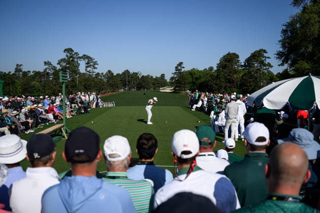 260410 J.J. Spaun of the United States on the first tee during the second round of the 2026 Masters Golf Tournament on April 10, 2026 in Augusta. Photo: Petter Arvidson BILDBYRAN kod PA PA1194 golf masters bbeng the masters augusta *** 260410 J J Spaun of the United States on the first tee during the second round of the 2026 Masters Golf Tournament on April 10, 2026 in Augusta Photo Petter Arvidson BILDBYRAN kod PA PA1194 golf masters bbeng the masters augusta  Copyright: PETTERxARVIDSON BB260410PA029
