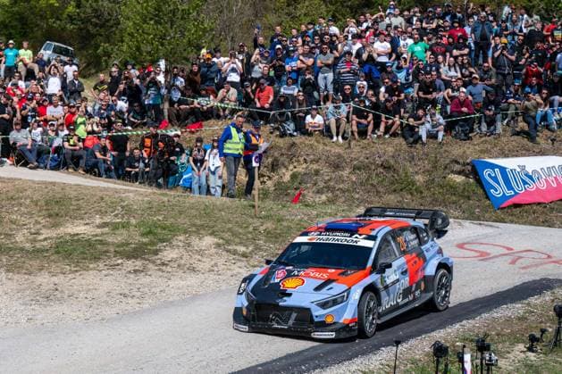 MOTORI - Rally - WRC, Motorsport Rallye, WM Croatia Rally Hayden Paddon (NZL) and John Kennard (NZL) on a Hyundai i20 N Rally1 driving for Hyundai Shell Mobis World Rally Team during 4th round of FIA WRC: Croatia Rally in Rijeka , Croatia, on April 10, 2026 Croatia Croatia  Copyright: xIPAxSport ABACAx