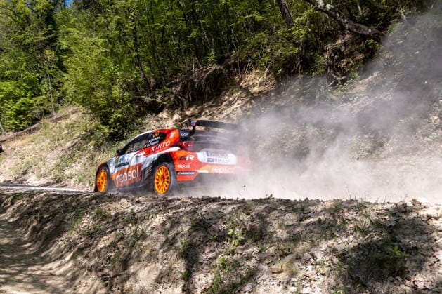 FIA World Rally Championship Croatia - Day Two Alejandro Cachon of Spain and Borja Rozada of Spain from Toyota Espana Team in Toyota GR Yaris competes during Day Two of the FIA World Rally Championship Croatia on April 09, 2026 in village Ukotici, near Pazin, Istria County, Croatia.  SreckoxNiketic PIXSELL