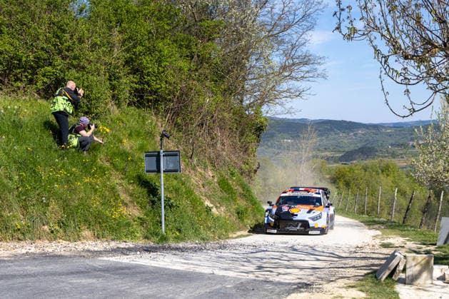 FIA World Rally Championship Croatia - Day Two Adrien Fourmaux of France and Alexandre Coria of France from Hyundai Shell Mobis World Rally Team in Hyundai i20 N Rally1 competes during Day Two of the FIA World Rally Championship Croatia on April 09, 2026 in village Ukotici, near Pazin, Istria County, Croatia.  SreckoxNiketic PIXSELL