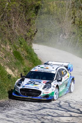 FIA World Rally Championship Croatia - Day Two Jon Armstrong of Ireland and Shane Byrne of Ireland from M Ford World Rally Team in Ford Puma Rally1 competes during Day Two of the FIA World Rally Championship Croatia on April 09, 2026 in village Ukotici, near Pazin, Istria County, Croatia.  SreckoxNiketic PIXSELL