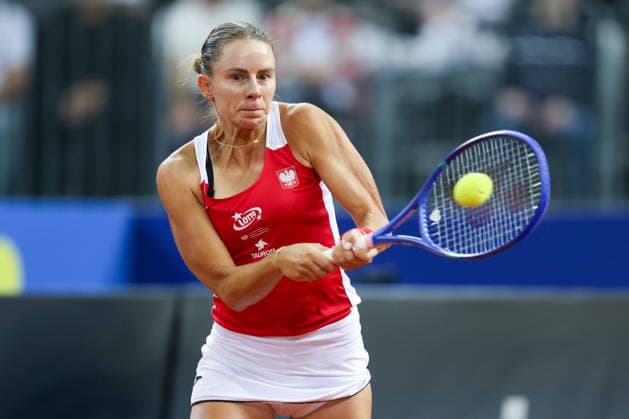 2026.04.10 Gliwice Tenis Billie Jean King Cup mecz kwalifikacyjny Polska - Ukraina N z Magda Linette pierwszy mecz gry pojedynczej (first singles match) Foto Sebastian Sienkiewicz PressFocus 2026.04.10 Gliwice Tennis Billie Jean King Cup Qualifiers Match Poland - Ukraine Magda Linette pierwszy mecz gry pojedynczej (first singles match) Credit: Sebastian Sienkiewicz PressFocus NEWSPIX.PL --- newspix.pl 