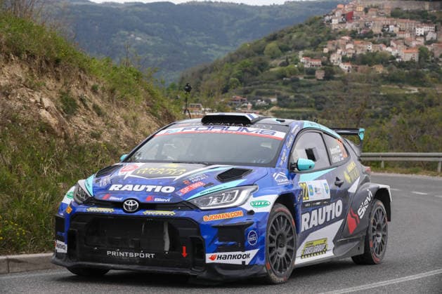 Croatia, Motovun 100426. Special stage on the 13.78 km long Jezero Butoniga - Motovun section on the first day of the competition held in the Istrian region as part of the 5th WRC, Motorsport Rallye, WM Croatia Rally motoring spectacle. Photo: Goran Sebelic CROPIX Copyright: xxGoranxSebelicx rally_motovun13-100426