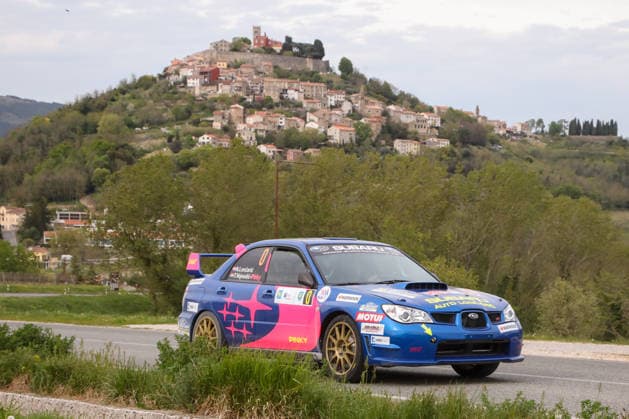 Croatia, Motovun 100426. Special stage on the 13.78 km long Jezero Butoniga - Motovun section on the first day of the competition held in the Istrian region as part of the 5th WRC, Motorsport Rallye, WM Croatia Rally motoring spectacle. Photo: Goran Sebelic CROPIX Copyright: xxGoranxSebelicx rally_motovun01-100426