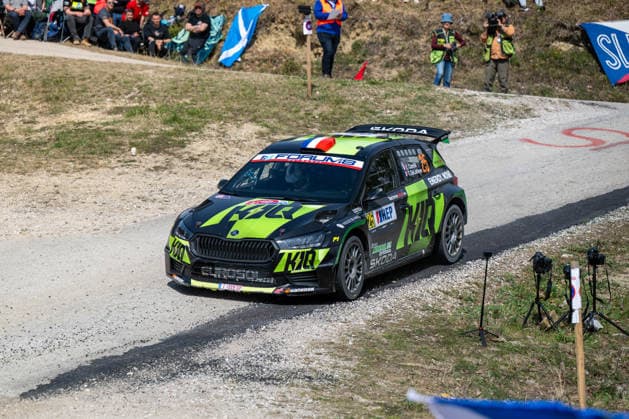 Eric Camilli (FRA) and Thibault De La Haye (FRA) on a Skoda Fabia RS Rally2 driving for Eric Camilliduring 4th round of FIA WRC, Motorsport Rallye, WM Croatia Rally in Rijeka , Croatia, on April 10, 2026  Copyright: xFedericoxManoni IPAxSportx xipa-agency.netx xx IPA_73867047 IPA_Agency_IPA73867047