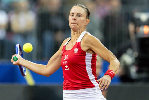 Billie Jean King Cup: Poland vs Ukraine Magda Linette during Billie Jean King Cup 2026 qualifiers match Poland vs Ukraine at PreZero Arena in Gliwice, Poland, on April 10, 2026 Gliwice Poland  Copyright: xFotoxOlimpikx originalFilename:jastrzebowski-billieje260410_npW9Q.jpg